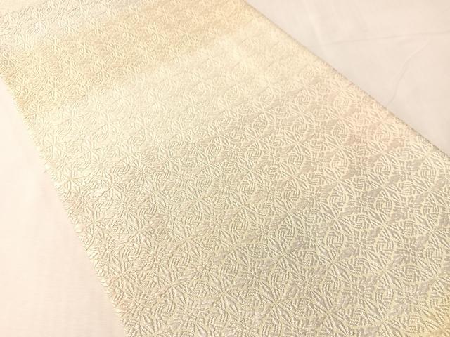 平和屋着物●六通柄袋帯　唐織　七宝花文　正絹　逸品　CABJ0589vp