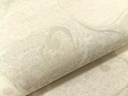 平和屋着物▽世界的友禅作家　千地泰弘　六通柄袋帯　スリーシーズン　春夏秋　流水更紗文　金銀糸　正絹　逸品　未使用　CABJ0595vp