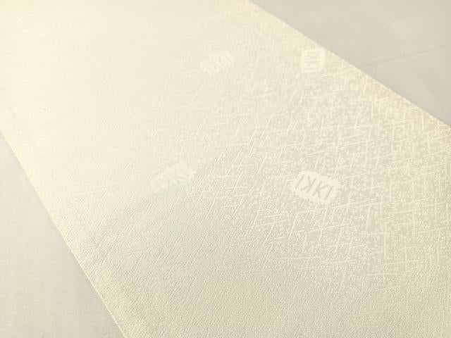 平和屋着物●IKKI流　斉藤一騎　京都の名門ブランド　銀花仙　太鼓柄袋帯　カラー　銀通し地　正絹　逸品　CABJ0603vp