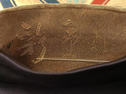 平和屋着物●六通柄袋帯　唐織　彩重ね　有職七宝花文　金糸　正絹　逸品　CABJ0615vp