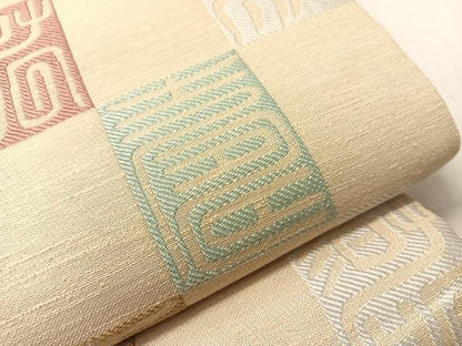 平和屋着物●両面　六通柄袋帯　唐織　鳳凰桐文　金糸　正絹　逸品　未使用　CABJ0638vp