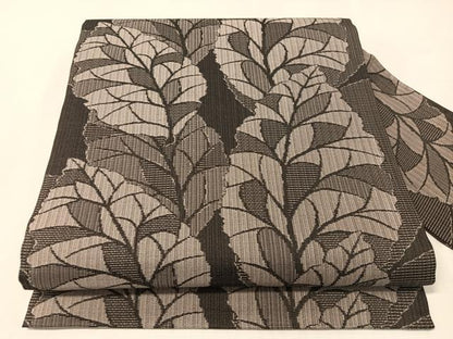 平和屋着物●九寸名古屋帯　舞葉文　正絹　逸品　CABJ0639vp