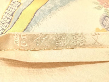 平和屋着物●六通柄袋帯　能衣雪輪文　金銀糸　正絹　逸品　CABJ0650vp