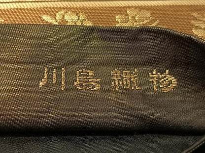 平和屋着物●西陣　川島織物　六通柄　本袋帯　名物裂　金糸　正絹　逸品　CABJ0676vp
