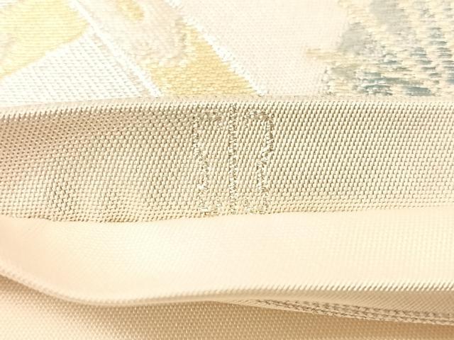 平和屋着物●西陣　川島織物　六通柄　本袋帯　松　金銀糸　正絹　逸品　CABJ0677vp