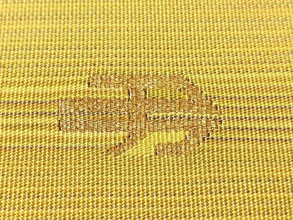 平和屋着物●爪掻き本綴れ　八寸名古屋帯　作家物　横段文　正絹　逸品　CABJ0679vp