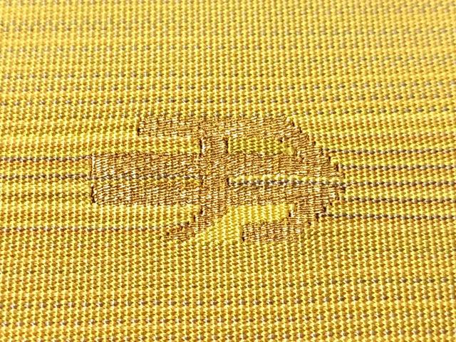 平和屋着物●爪掻き本綴れ　八寸名古屋帯　作家物　横段文　正絹　逸品　CABJ0679vp