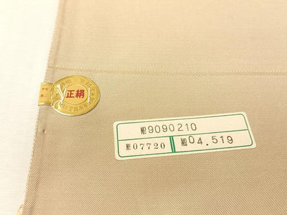 平和屋着物●西陣　太鼓柄袋帯　流水菊文　金糸　証紙付き　正絹　逸品　未使用　CABJ0684vp