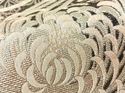 平和屋着物●両面　六通柄袋帯　乱菊　金銀糸　正絹　逸品　CABJ0713vp