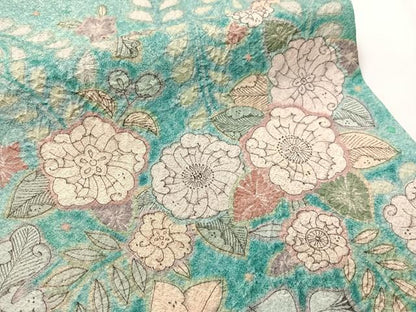 平和屋着物●太鼓柄袋帯　絞り　辻が花　金通し地　正絹　逸品　CABJ0718vp