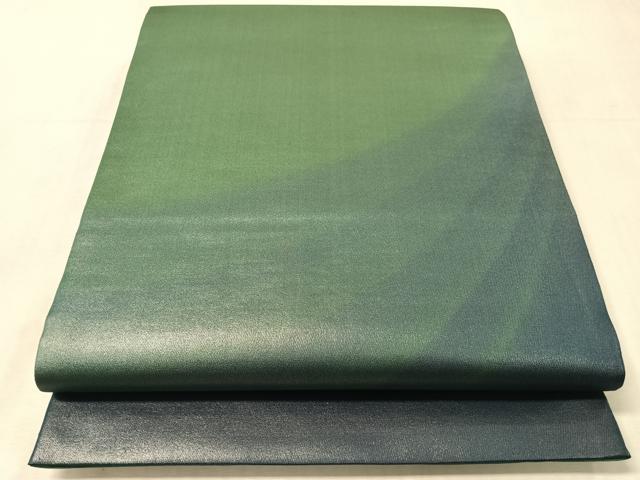 平和屋着物●染色作家　斉藤三才　太鼓柄袋帯　霞文　三才鳥　正絹　逸品　未使用　CABJ0737vp