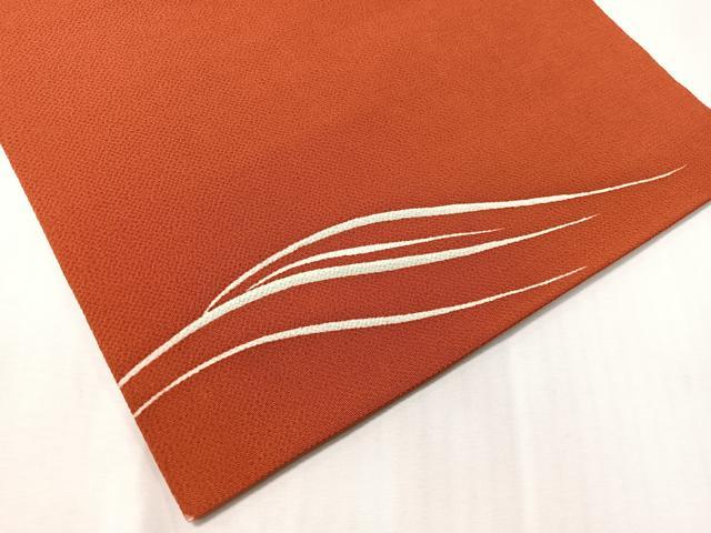 平和屋着物●九寸開き名古屋帯　立波文　鬼しぼ縮緬　正絹　逸品　CABJ0745vp