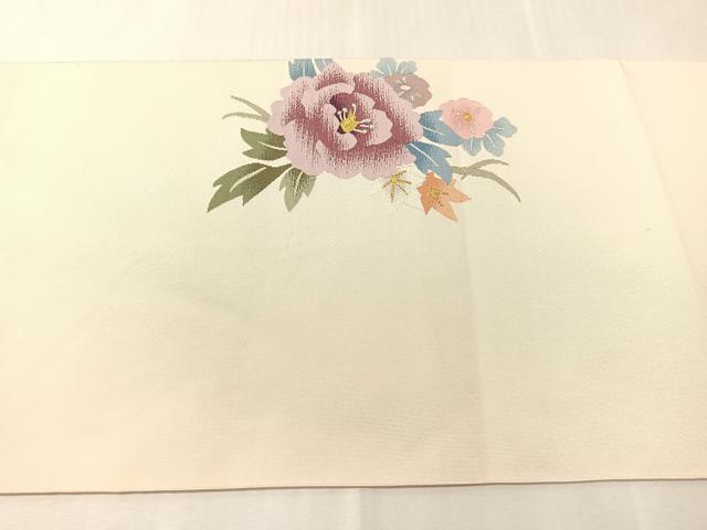 平和屋着物●爪掻き本綴れ　八寸名古屋帯　草花文　金銀糸　正絹　逸品　CABJ0749vp