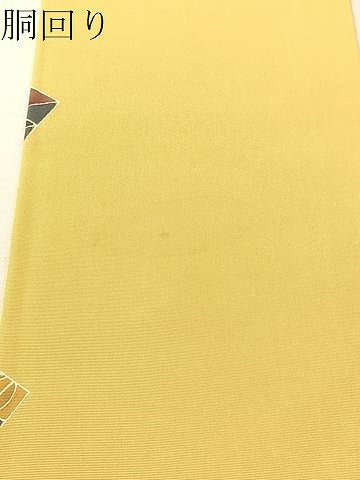 平和屋着物●塩瀬　九寸名古屋帯　作家物　檜垣吉祥花文　金彩　正絹　逸品　CABJ0799vp
