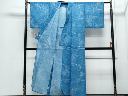 平和屋着物＊夏物　小紋　絽　吉祥文　洗える着物　CABJ0807th