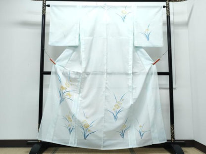 平和屋着物＊夏物　訪問着　絽　草花文　洗える着物　CABJ0814th