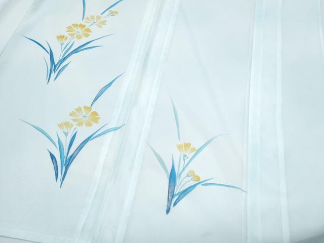 平和屋着物＊夏物　訪問着　絽　草花文　洗える着物　CABJ0814th