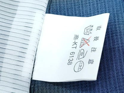 平和屋着物＊夏物　小紋　紗　舞蝶文　洗える着物　CABJ0830th