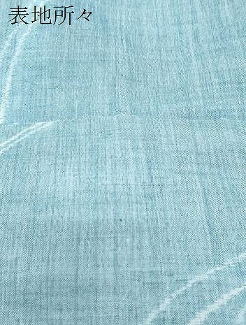 平和屋着物＊夏物　小千谷ちぢみ　吉祥文　麻　逸品　CABJ0833th