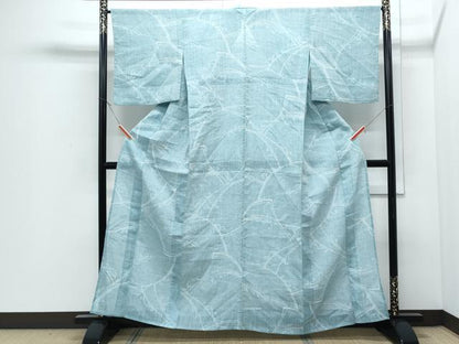平和屋着物＊夏物　小千谷ちぢみ　吉祥文　麻　逸品　CABJ0833th