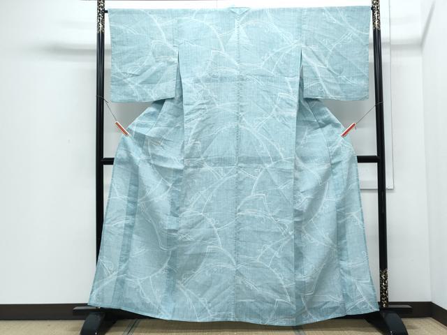 平和屋着物＊夏物　小千谷ちぢみ　吉祥文　麻　逸品　CABJ0833th