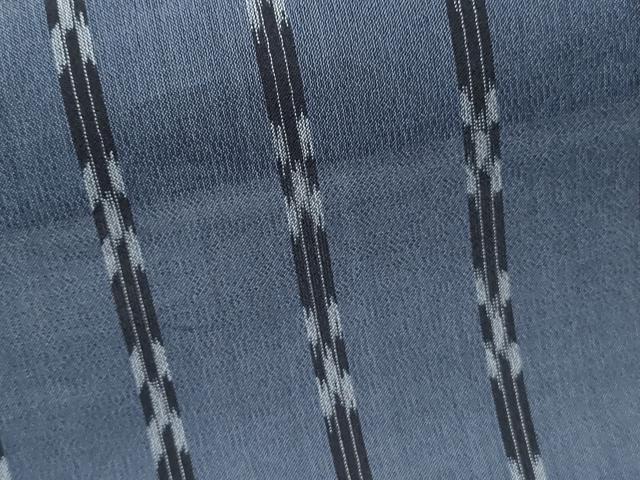 平和屋着物＊夏物　本場琉球絣　夏琉球　絣間道　正絹　逸品　CABJ0838th