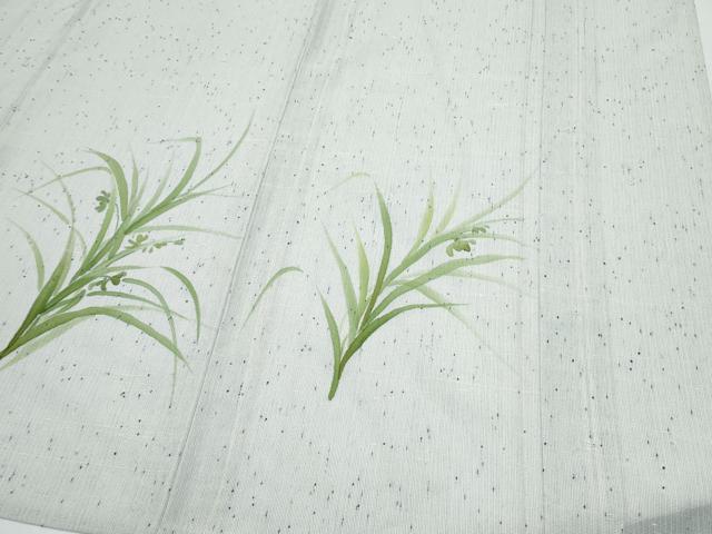 平和屋着物＊夏物　訪問着　紗紬　草花文　正絹　逸品　CABJ0839th