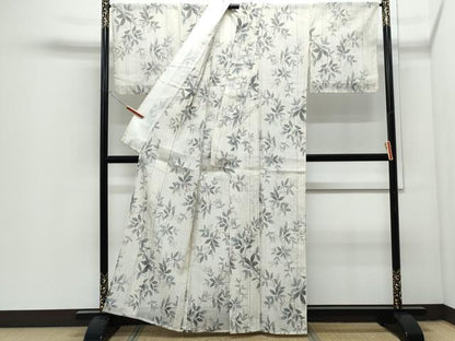平和屋着物＊夏物　紗紬　枝木の実　正絹　逸品　CABJ0840th