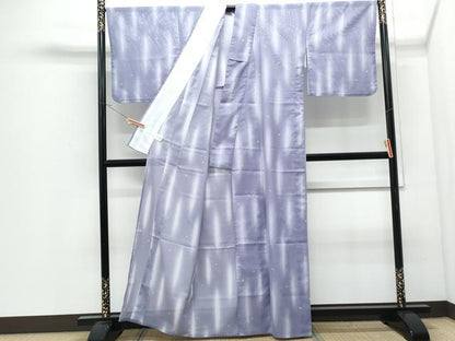 平和屋着物＊夏物　小紋　絽　舞花びら　洗える着物　CABJ0845th