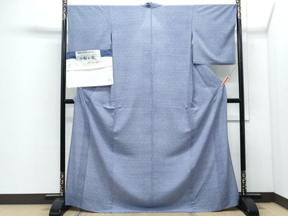 平和屋着物＊夏物　江戸小紋　絽　重要無形文化財　伊勢型伝　小桜小紋　染師：浅間信之　花尽し　証紙付き　正絹　逸品　CABJ0850th