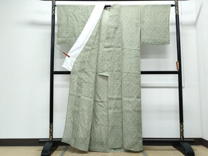 平和屋着物＊夏物　本場小千谷ちぢみ　吉祥文　麻　逸品　CABJ0855th