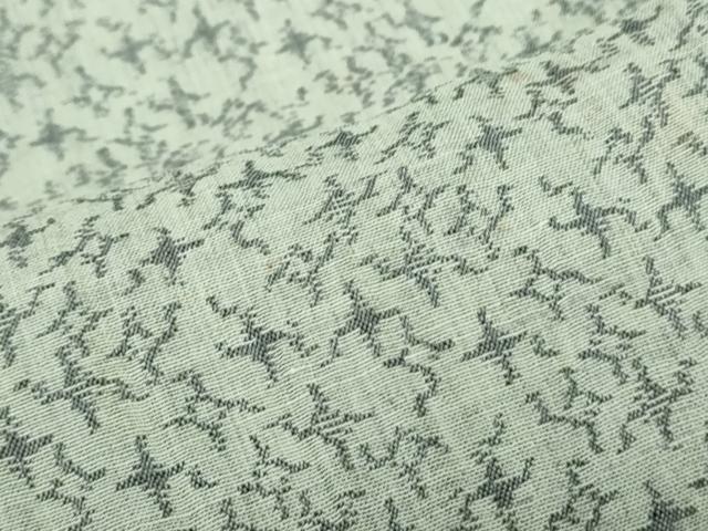 平和屋着物＊夏物　本場小千谷ちぢみ　吉祥文　麻　逸品　CABJ0855th