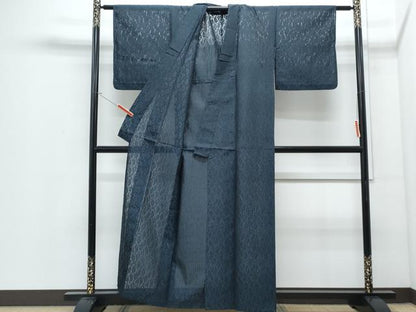 平和屋着物＊夏物　お召　風通紗　吉祥紋絽　正絹　逸品　CABJ0857th