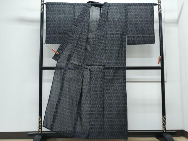 平和屋着物＊夏物　本場大島紬　夏大島　吉祥文　正絹　逸品　CABJ0858th