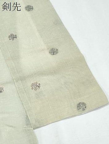 平和屋着物＊夏物　小紋　紗紬　飛鳥文　ゑり善扱い　正絹　逸品　CABJ0861th