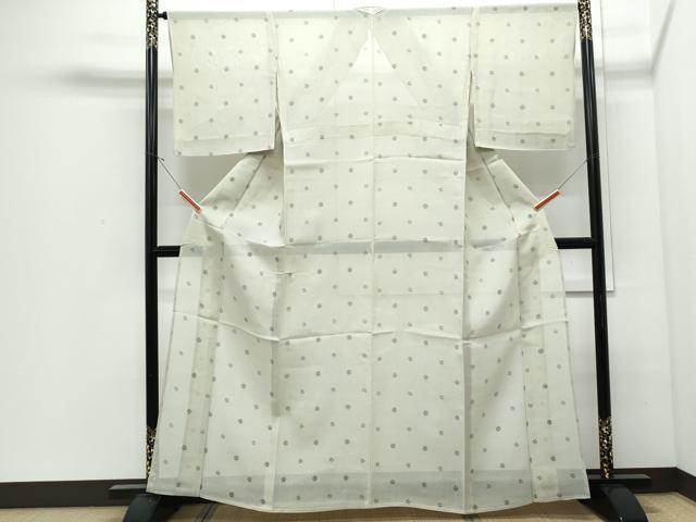 平和屋着物＊夏物　小紋　紗紬　飛鳥文　ゑり善扱い　正絹　逸品　CABJ0861th