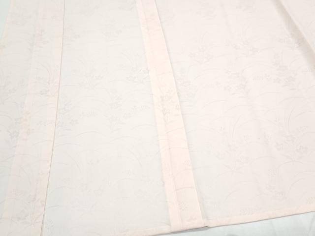 平和屋着物＊夏物　色無地　草花紋紗　虹色　正絹　逸品　未使用　CABJ0863th