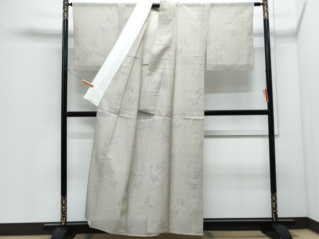 平和屋着物＊夏物　大島紬　夏大島　草花文　正絹　逸品　CABJ0869th