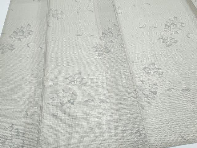 平和屋着物＊夏物　大島紬　夏大島　草花文　正絹　逸品　CABJ0869th