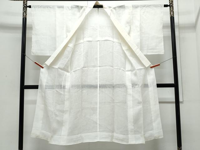 平和屋着物＊夏物　長襦袢　草葉紋紗　麻　逸品　CABJ0874th