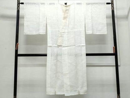 平和屋着物＊夏物　長襦袢　草葉紋紗　麻　逸品　CABJ0874th