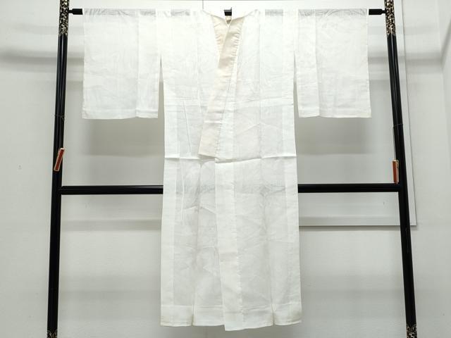 平和屋着物＊夏物　長襦袢　草葉紋紗　麻　逸品　CABJ0874th