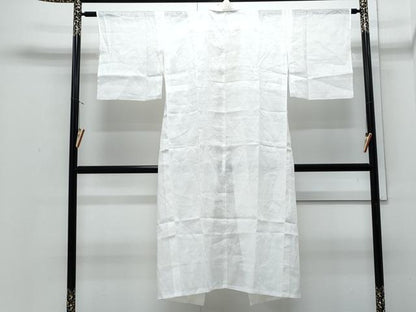 平和屋着物＊夏物　長襦袢　草花文紗　麻　逸品　CABJ0878th