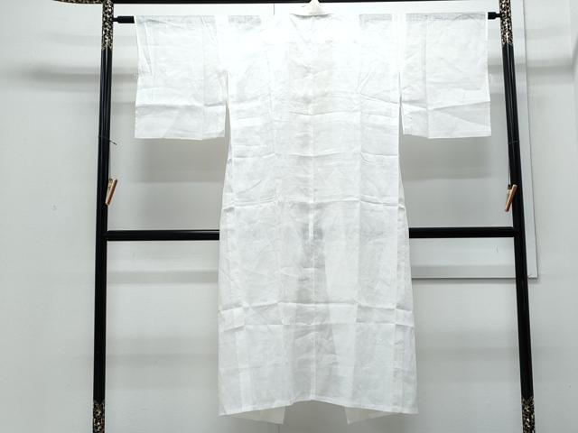 平和屋着物＊夏物　長襦袢　草花文紗　麻　逸品　CABJ0878th