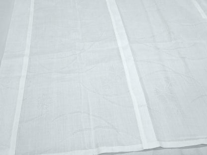 平和屋着物＊夏物　長襦袢　草花文紗　麻　逸品　CABJ0878th