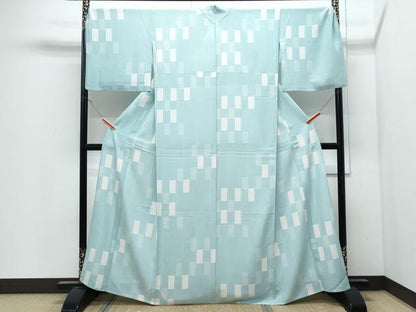平和屋着物＊夏物　小紋　絽　短冊文　正絹　逸品　CABJ0879th
