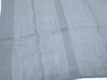 平和屋着物＊夏物　男性　長襦袢　工芸染織　むら田　薄鼠色　たとう紙付き　麻　逸品　CABJ0880th