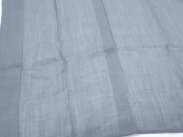 平和屋着物＊夏物　男性　長襦袢　工芸染織　むら田　薄鼠色　たとう紙付き　麻　逸品　CABJ0880th