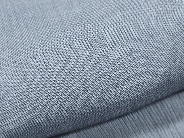 平和屋着物＊夏物　男性　長襦袢　工芸染織　むら田　薄鼠色　たとう紙付き　麻　逸品　CABJ0880th