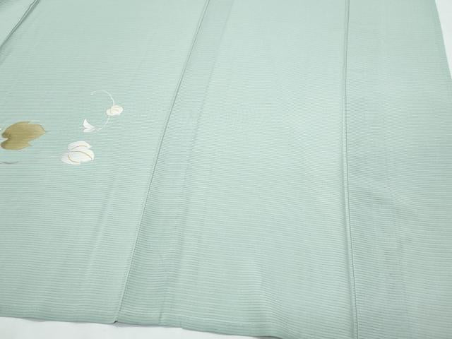平和屋着物＊夏物　訪問着　絽　蔦の葉文　金彩　正絹　逸品　CABJ0883th